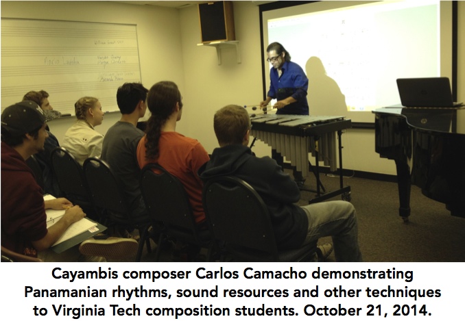 Carlos Camacho in master class.